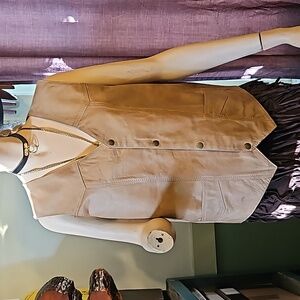 Vintage Mens Hudson Genuine Leather Vest